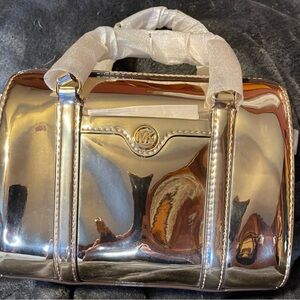 Michael Kors Metallic Mirrored Gold SatchelNWT